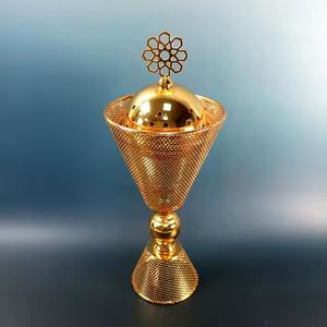 Quemadores de incienso clásicos de oro de lujo, quemadores de incienso de Metal de lujo hechos a mano, quemadores de incienso de regalo de oro de corte láser - Product Image 3