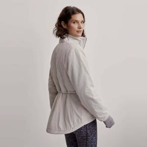 Chaqueta acolchada ondulada con cremallera para mujer de moda Chaqueta acogedora y ligera para el estilo de invierno diario - Product Image 2