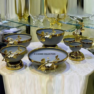 Bol à fruits secs Royal Design en aluminium, rangement décoratif pour noix, collations et bonbons, accessoire de fête durable - Product Image 5