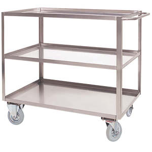 ชั้นวางของในครัวสแตนเลส 3 ชั้น พร้อมล้อเบรก ติดตั้งง่าย - Product Image 1