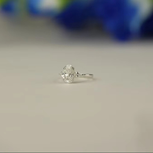 Anillo de diamante cultivado en laboratorio Premium 2 quilates corte redondo VS1 claridad IGI SGL certificado Oro rosa oro plata proveedor mayorista - Product Image 1