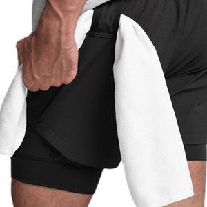 Casual Comfort Custom Gym Double Layer <b>Short</b> <b>Men</b> Wholesale Summer <b>Men</b> Sports Double Layer <b>Shorts</b> Yoga Running Loose - Product Image 1
