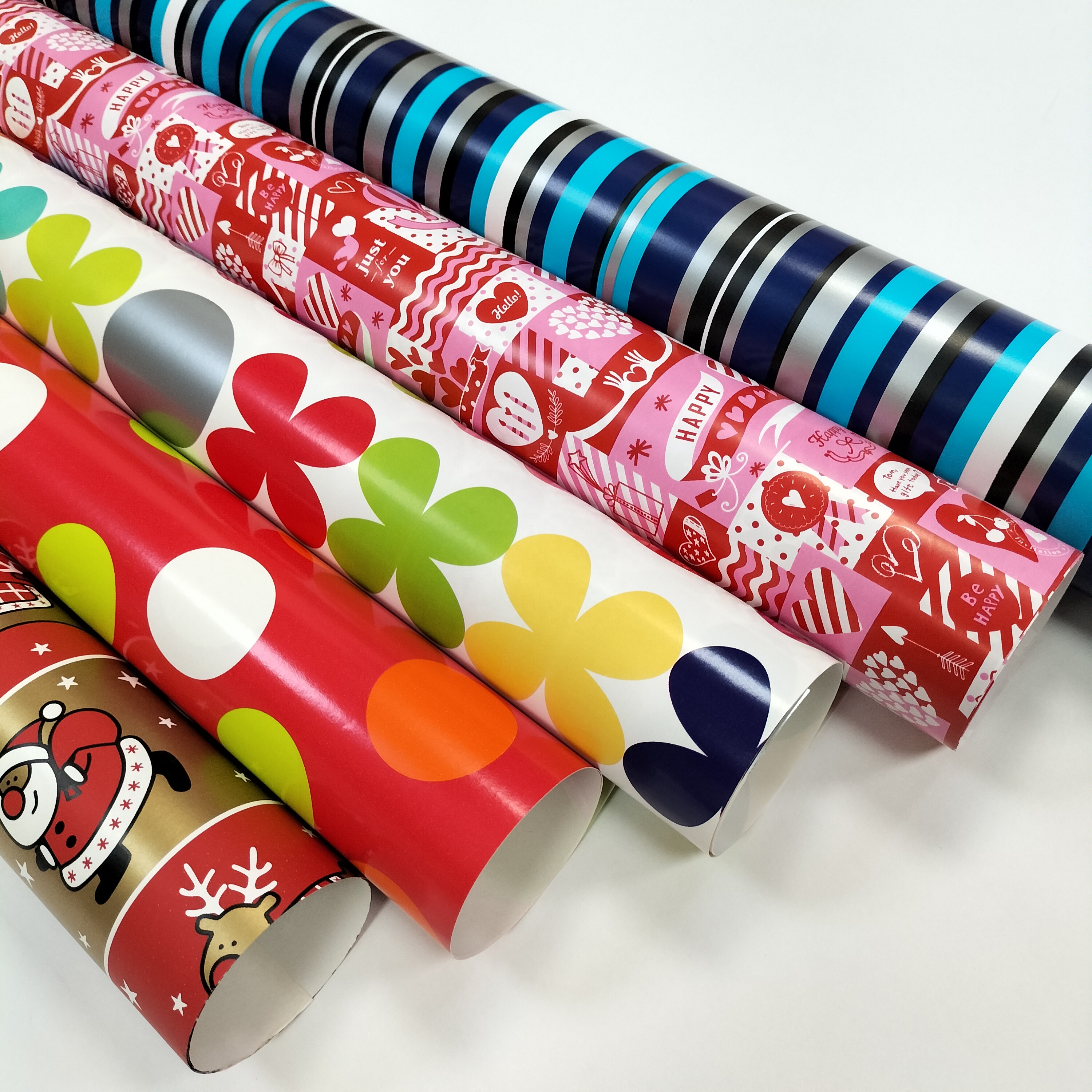 Wholesale Eco-friendly Custom Made Double-Sided Coated Virgin Pulp Wrapping Paper Excellent for Gift Wrap
