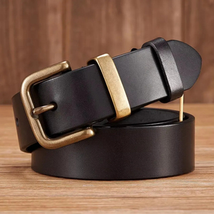 เข็มขัดหนังแท้สำหรับผู้ชาย สไตล์ทางการและลำลอง พร้อมหัวเข็มขัดอัตโนมัติแบบโลหะผสม ทนทานและเป็นมิตรกับสิ่งแวดล้อม - Product Image 4