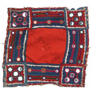 Vintage Banjara Embroidery Patch Indian Embellished Decor Clothing Indian <b>Mirror</b> Kutch Tribal Boho Embroidery Square Ethnic Sew - Product Image 4