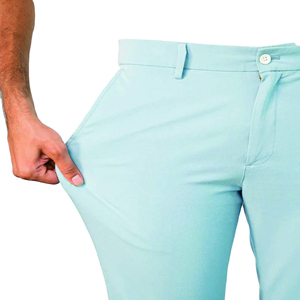 Pantalones Chinos Rectos de Cintura Alta para Hombre, Color Caqui, Ajustados, 100% Algodón, Servicio OEM, Personalizables, Casuales - Product Image 5