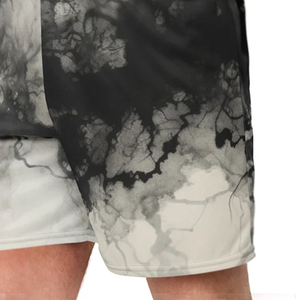 Pantalones cortos para correr ecológicos de poliéster 100% estilo callejero para hombre, pantalones de playa con estampado completo, impresión por sublimación - Product Image 4