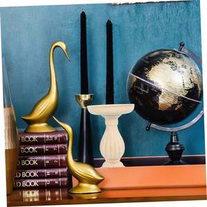 4 Uds. De portavelas de madera Vintage, decoración para mesa, decoración de boda Vintage, decoración del hogar, portavelas de pilar de madera, casa - Product Image 6