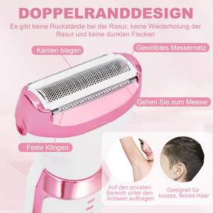 Depiladora Eléctrica 5 en 1 para Mujer, Depiladora Corporal sin Dolor, Incluye Depilación de Bikini, Axilas, Piernas, Cejas, Nariz, USB, IPX7 - Product Image 6