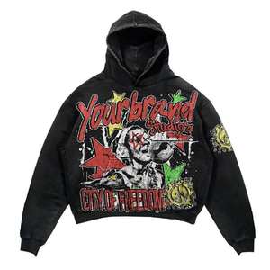 Sudadera con Capucha Extra Grande de Felpa Francesa Lavada al Ácido Estilo Vintage Personalizada con Diseño Personalizado Serigrafiado - Product Image 2