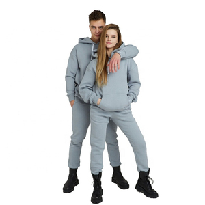 Survêtement couple haut de gamme pull à capuche survêtement unisexe vêtements de sport et ensembles streetwear survêtement couple - Product Image 1