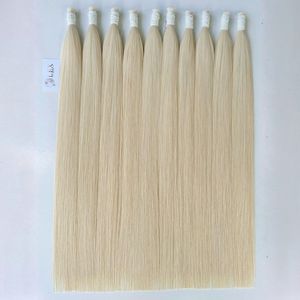 Extensión de cabello humano original, virgen, Rubio crudo, a granel, natural, sedoso, recto, suelto, pelo ondulado profundo - Product Image 1