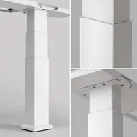 Bureau assis-debout électrique robuste à double moteur dissimulé et 3 niveaux de hauteur, ergonomique, pour le bureau (vente en gros)