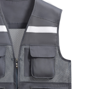 Nouveau gilet de sécurité réfléchissant de haute qualité avec logo personnalisé en gros pour hommes, vêtements d'extérieur décontractés d'automne - Product Image 6
