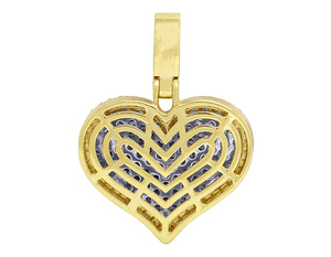Pendentif cœur personnalisé en argent sterling S925 avec moissanite à taille ronde et diamant personnalisé - Product Image 4