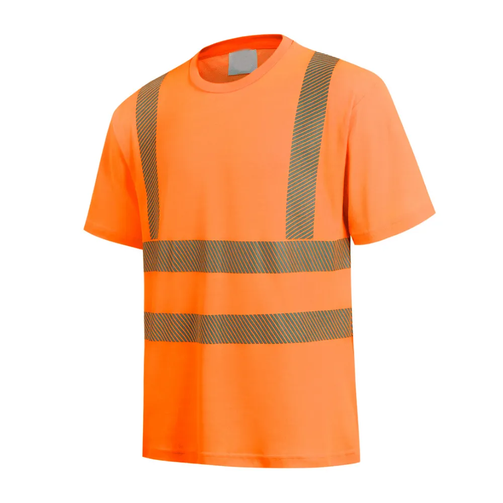 Maglietta resistente al fuoco ad alta visibilità abbigliamento da lavoro riflettente sicurezza ad alta visibilità abbigliamento da lavoro personalizzato maglietta riflettente di sicurezza sul lavoro