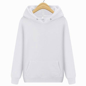 Sudaderas con capucha básicas en blanco Sudaderas con logotipo personalizado para hombre Sudadera bordada de gran tamaño de peso pesado Jersey Sudaderas con capucha lisas para hombre - Product Image 3