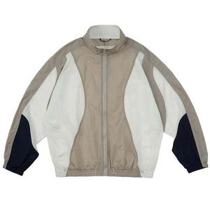 Chaqueta cortavientos de nailon arrugado ligera personalizada OEM para hombre, chaqueta deportiva con cremallera para correr, chaqueta impermeable a prueba de viento para adultos - Product Image 3