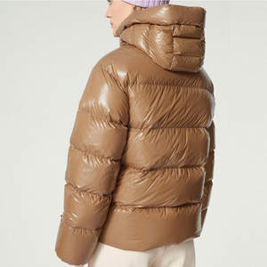 Manteau d'hiver slim fit pour femme 2023, à capuche, imperméable, respirant, tissu de haute qualité, style streetwear, nylon/polyester, raisonnable - Product Image 5