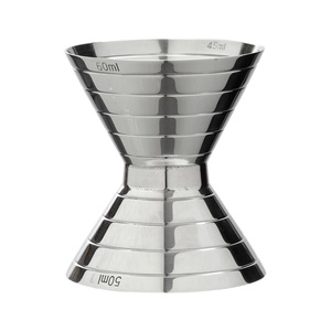 Jigger multi-mesures en acier inoxydable de qualité supérieure avec marquages clairs en ml, outil de mesure précis pour les barman professionnels - Product Image 1
