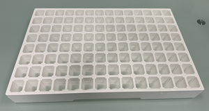 Pots à semis haute performance MOLDICA - Plastique blanc avec trous de drainage intégrés 15,12 L, plateau inclus, fabriqué en Italie pour serre - Product Image 4