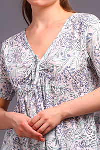 Block Print Cotton Handmade <b>Dress</b> Short Sleeve Comfortable Full-Length <b>Dress</b> Hand Block Cotton Casual <b>Dress</b> <b>with</b> <b>Pockets</b> - Product Image 6