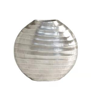 Precios directos de fábrica, diseño acanalado, florero de Metal de latón para el hogar, Hotel, boda, decoración, jarrón de suelo de latón, creaciones - Product Image 5