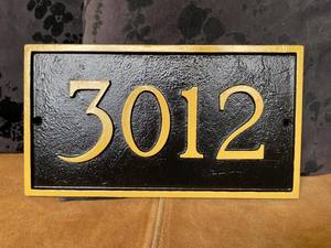 Benutzer definierte Messing platte <span class=keywords><strong>Plot</strong></span> Nummern Aluminium schwimmende Messing Nummer Hausnummer Tür Plaque Tür Zeichen für Wand dekoration - Product Image 4