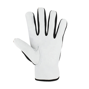 Guantes de trabajo de cuero de grano de vaca genuino Cómodos guantes de mecánico y jardinería En420 para hombres y mujeres - Product Image 2