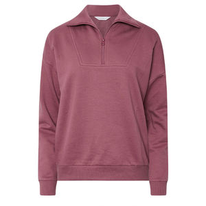 Sweat-shirt pull-over pour femme de haute qualité, coupe oversize, col rond, avec design épaules tombantes, vente en gros - Product Image 2