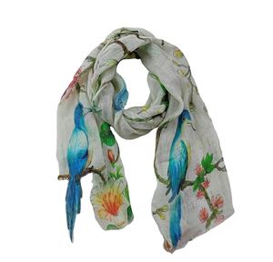 Bufandas tejidas de lino modal Natura 100% Diseño de patrón de Argyle creativo exclusivo Textura suave Usable a bajo precio - Product Image 1