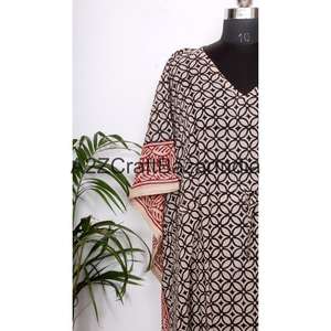 Indian Handmade kaftan Tunic Cotton Maxi Poncho Women's Kaftan Caftan Night Wear <b>Hippie</b> Dress Kimono Satiny Silky Look Plus Size - Product Image 2