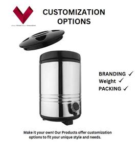 Carafe à eau isotherme incassable de 10 L sans BPA, grande capacité, pour boissons chaudes/froides/glaçons, avec bouton-poussoir, idéale pour adultes, camping, café, lait - Product Image 3