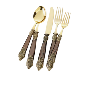 Ensemble de couverts en métal, vaisselle pour la maison, les restaurants et les hôtels, décoration de table - Product Image 4