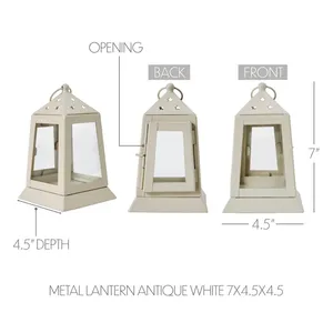 Lanterne suspendue en métal et en verre de taille et de forme personnalisées pour mariage et accessoires de décoration intérieure - Product Image 2