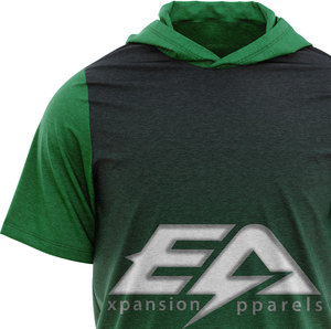 Sweat à capuche léger à manches courtes pour homme, impression de logo personnalisée, qualité hiver, 100% polyester, séchage rapide, respirant, personnalisable - Product Image 4