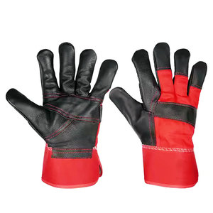 Guantes de Trabajo de Cuero Vacuno Duraderos de Grado A Resistentes al Desgaste para Logística de Almacén y Mantenimiento General - Product Image 1