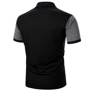 Nueva llegada de ropa de hombre de color de contraste camisas de polo de algodón de talla grande para hombre camisas de verano de color gris y negro de manga corta OEM - Product Image 6
