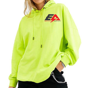 Haute qualité 100% coton polaire à capuche pour les femmes personnalisé à manches longues pull sweat hiver gros soie sweats à capuche pull - Product Image 1