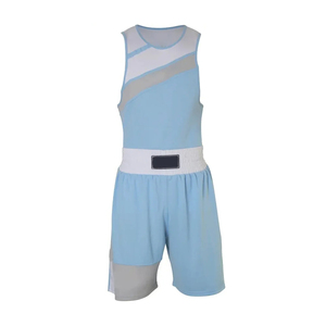 Conception personnalisée Logo avant gilet de boxe ensemble court unisexe kick boxe uniforme 100% polyester séchage rapide durable respirant - Product Image 4