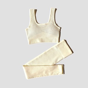 Conjunto de Yoga de 2 piezas, trajes de entrenamiento, ropa deportiva para Fitness, chándal de gimnasio, mallas de cintura alta, Sujetador deportivo, ropa atlética, ropa de mujer - Product Image 2