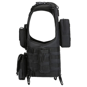 Gilet de chasse de style tactique avec fermeture à glissière et poches utilitaires Gilet de chasse pour hommes avec tissu durable - Product Image 3