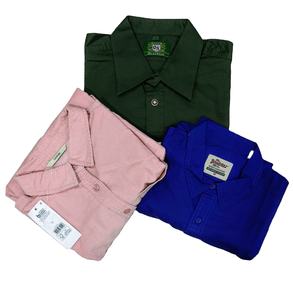 Chemise à manches longues pour homme 100% coton, décontractée, formelle, motif uni, respirante, durable, été, col rabattu, bouton unique - Product Image 6