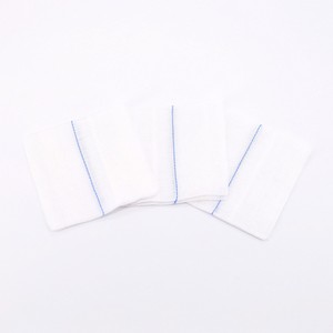 Medico chirurgico CE ISO 100% <span class=keywords><strong>cotone</strong></span> <span class=keywords><strong>idrofilo</strong></span> 5x5 7.5x7.5 10x10cm di spugna di garza piegata con bordo aperto senza raggi X - Product Image 6