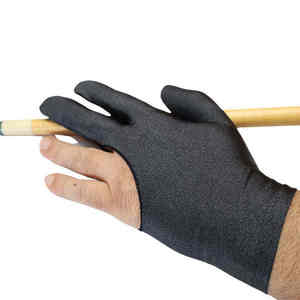 Oem Durable Breathable 3-finger Billiard <b>Gloves</b> Left Or Right Hand Pool Snooker <b>Gloves</b> <b>Mesh</b> Fabric - Product Image 1