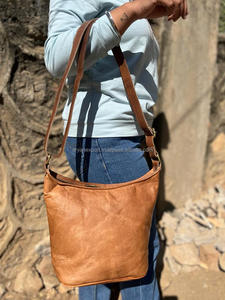 Real Handmade Goat <b>Leather</b> Tote Bag Stylish Women <b>Shopping</b> Bag Hot Selling <b>Leather</b> Shoulder Bags - Product Image 2