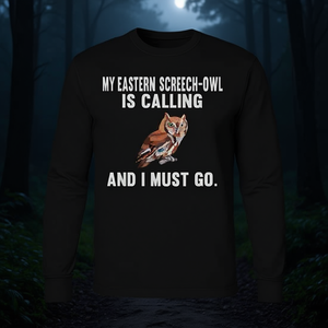 La mia gufo-ronzante orientale mi sta chiamando - T-shirt a maniche lunghe a tema uccelli - Product Image 3