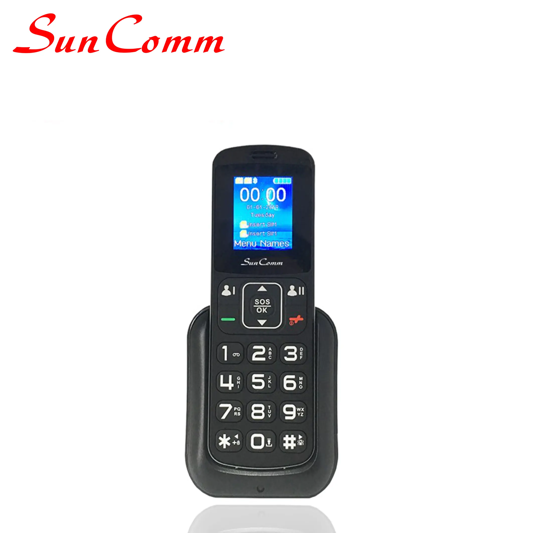 Telefono domestico GSM fisso wireless con microtelefono SC-250-2G