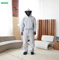 Survêtement respirant grande taille à séchage rapide, décontracté, de haute qualité, en molleton 220g, hiver, écologique, surdimensionné, 100% coton