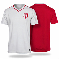 Camiseta de Malla 2026 Nueva Personalizada con el Número del Equipo Camiseta de Entrenamiento de Fútbol Transpirable y Ligera con Cuello en V, Impresión de Nombre OEM, 100% Poliéster